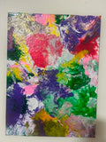 Hidden Blooms — Original Paint Pour Canvas Art