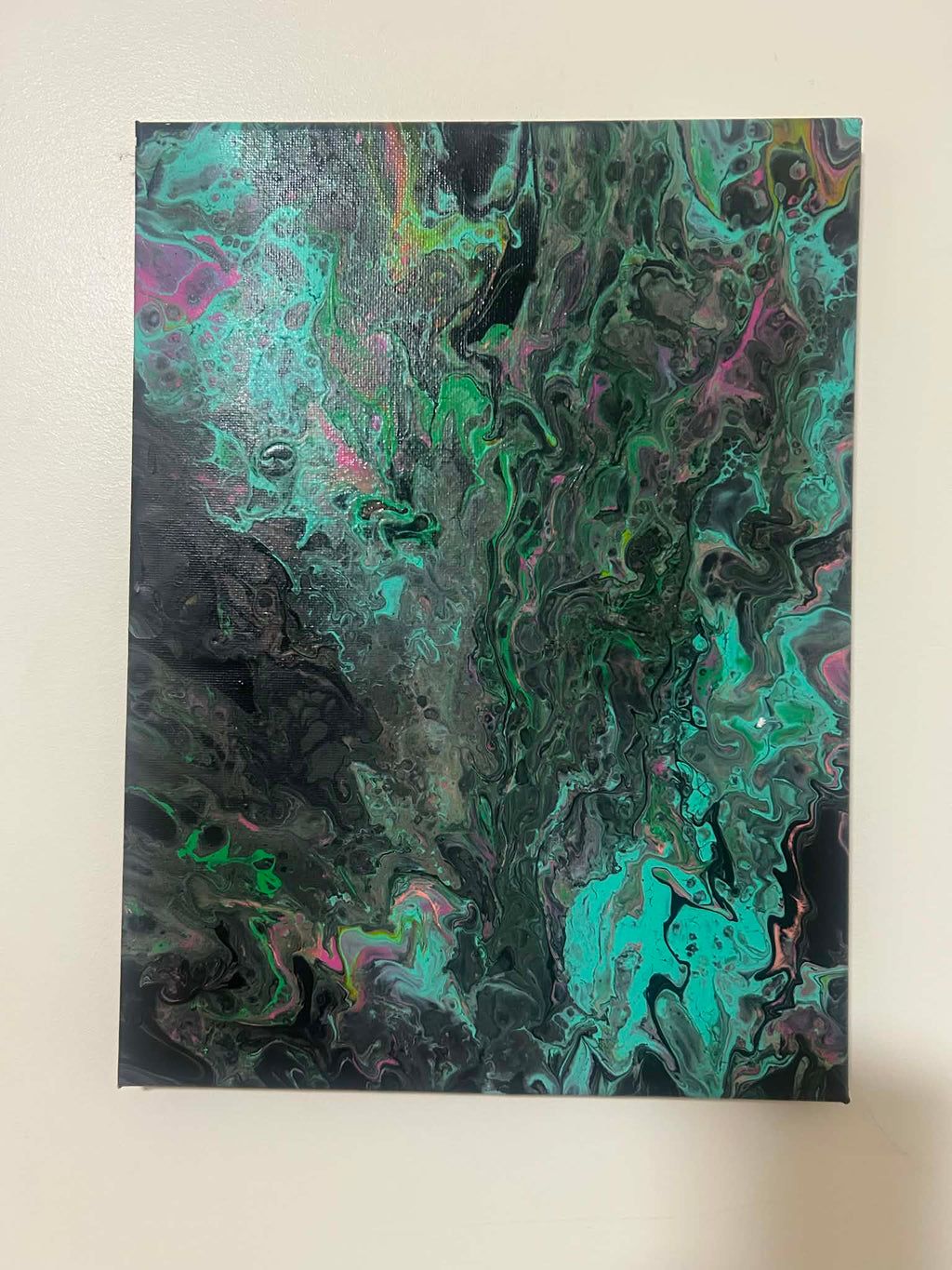 Shadow Reef – Original Paint Pour Art 22x30cm