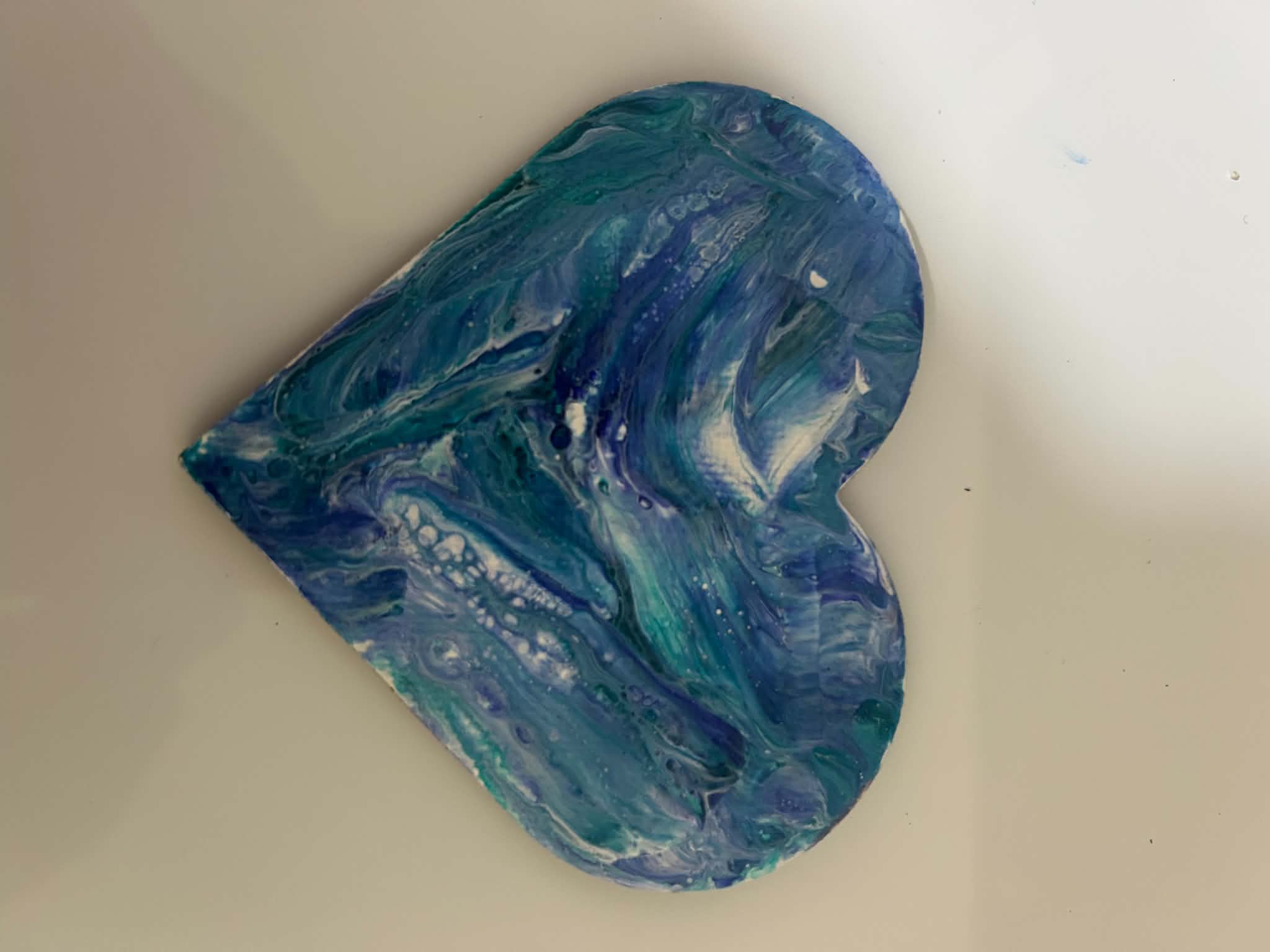 Paint Pour Fridge Magnet No. 1 — Handmade Original Art