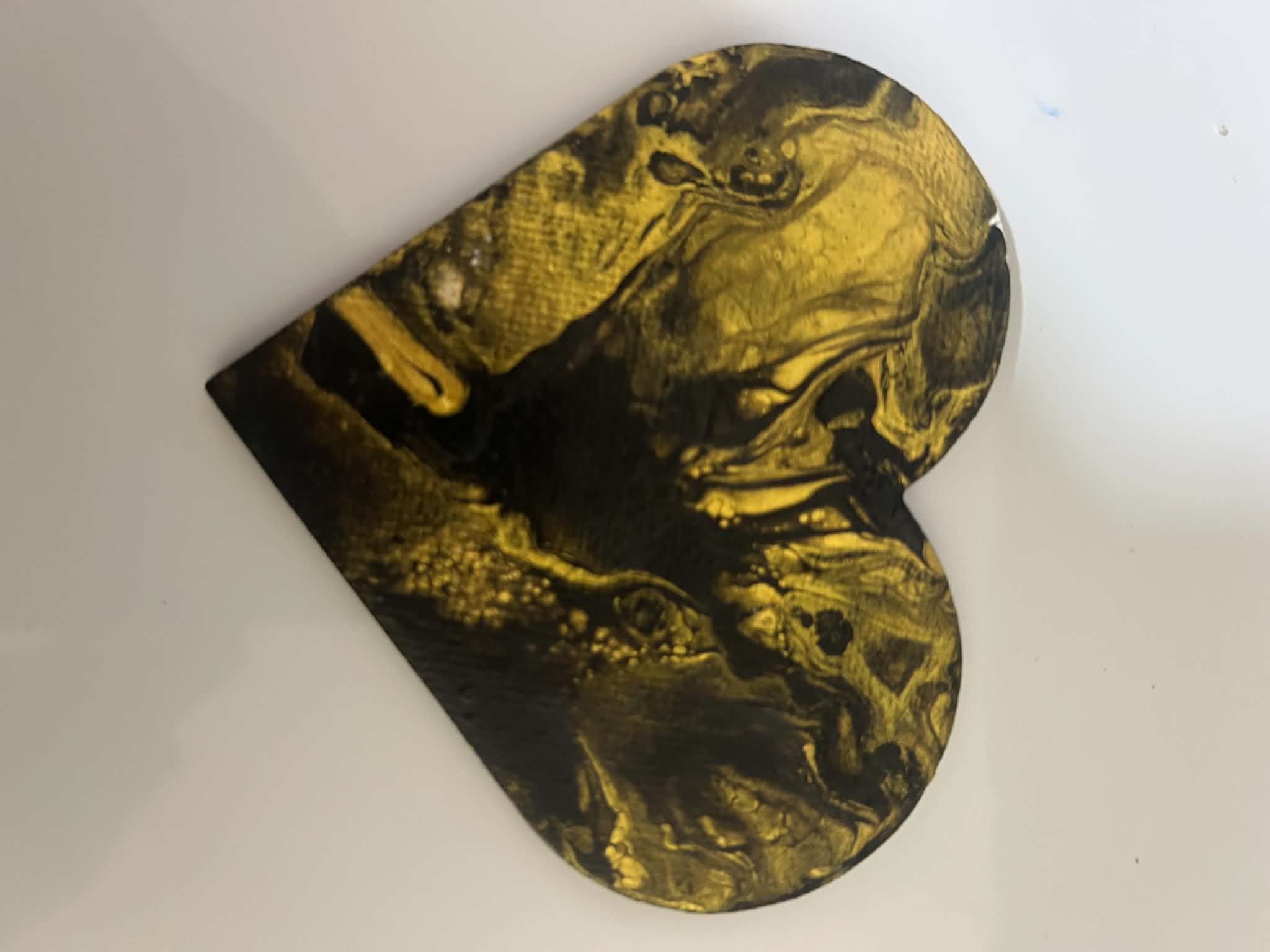 Paint Pour Fridge Magnet No. 2 — Handmade Original Art