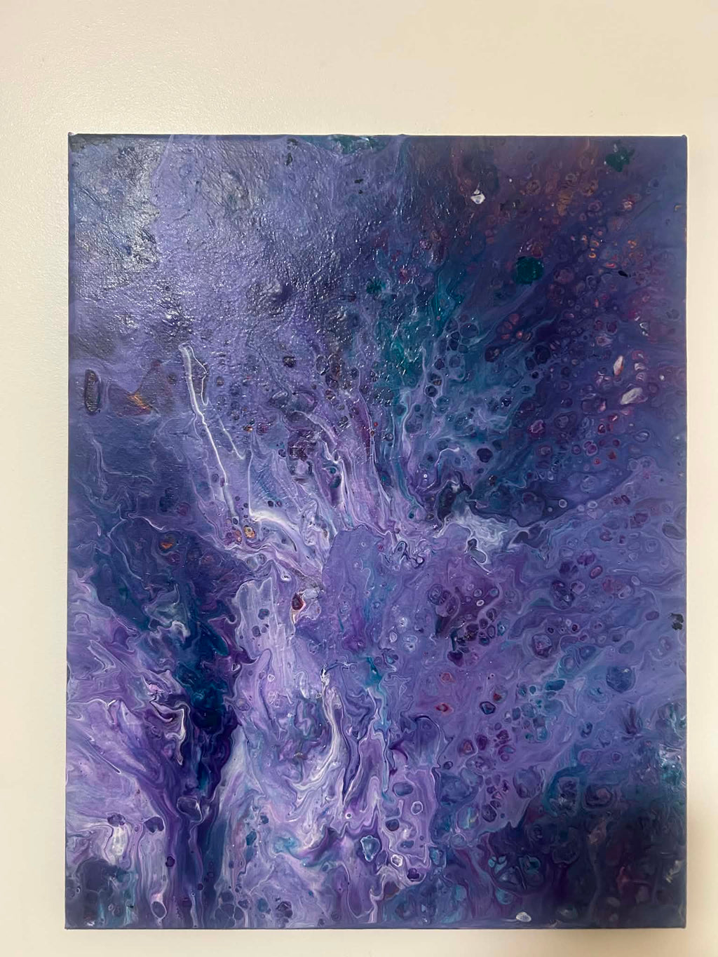 Violet Mist — Original Paint Pour Canvas Art