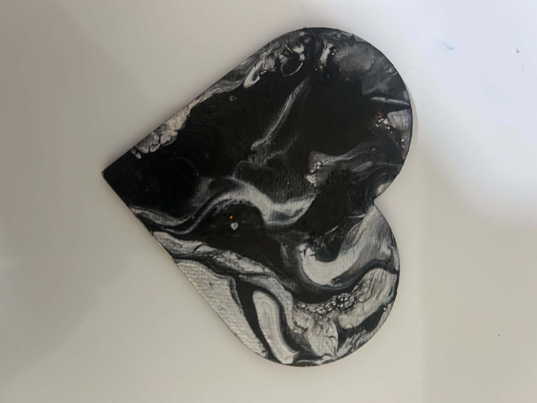 Paint Pour Fridge Magnet No. 8 — Handmade Original Art