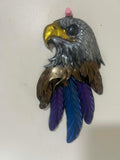 Resin Eagle Wall Hanging — Gold, Silver, Bronze, Blue & Purple