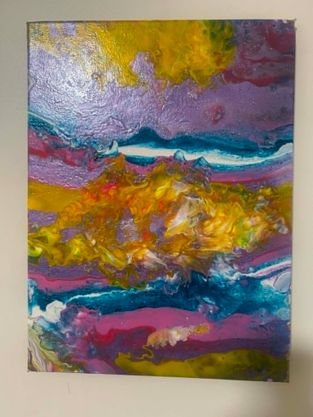 Candy Skies – Original Paint Pour Art 30x40cm