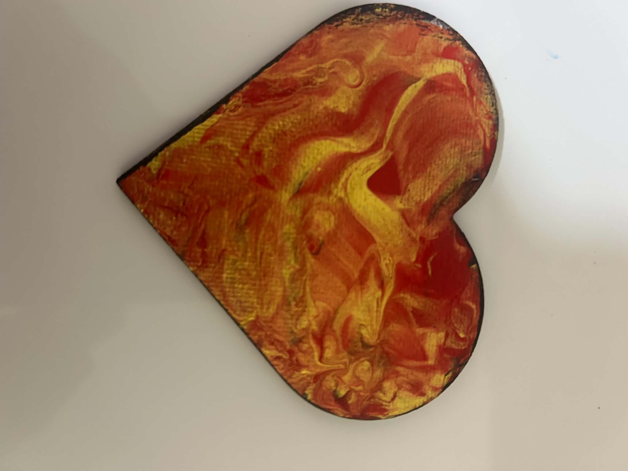 Paint Pour Fridge Magnet No. 5 — Handmade Original Art