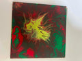Paint Pour Fridge Magnet No. 19 — Handmade Original Art