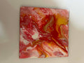 Paint Pour Fridge Magnet No. 17 — Handmade Original Art